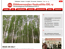 Tablet Screenshot of elakkeensaajat.fi